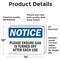 Signmission Please Ensure Gas Is Turned Off After Each Use OSHA Notice Sign, Vinyl Decal, 14in W x 10in L, 2PK OS-2PACK-NS-D-1014-L-17443 - alternate 3
